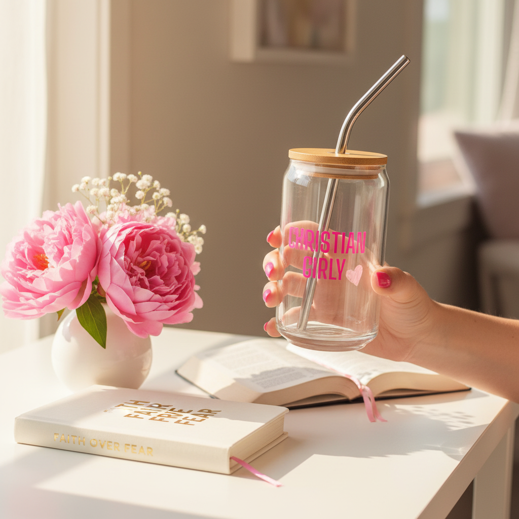 Can-shaped glass lifestyle